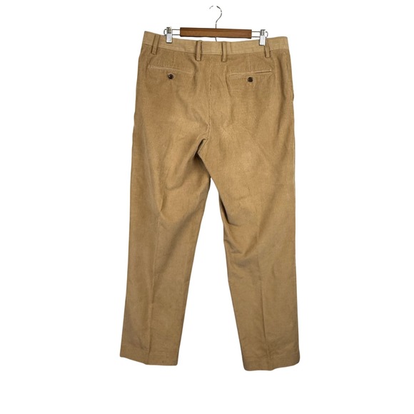 Lands End Mens 35 Traditional Fit Corduroy Pants Tan Khaki 100% Cotton - Picture 3 of 11